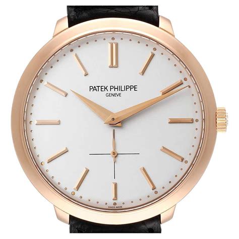 Rare Patek Philippe Calatrava 18k Rose Gold Men's Watch 